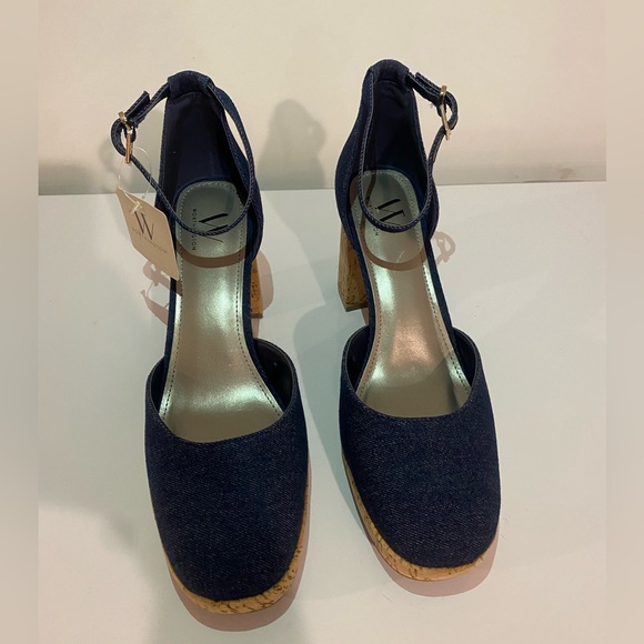 NWT Women’s denim pump heel size 11 - Picture 3 of 5